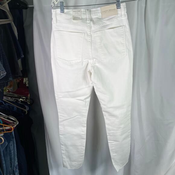 Lucky Brand Women's Straight Leg Jeans - Cream - Picture 12 of 14